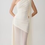 Asher Slinky One Shoulder Maxi Dress - Ivory
