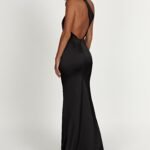 Harper One Shoulder Gown - Black