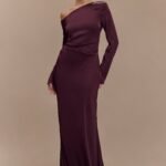 Avery Long Sleeve Maxi Dress - Plum