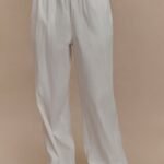Campbell Cotton Wide Leg Pants - White