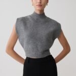 Niko Knit Oversized Top - Charcoal