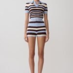Philly Stripe Knit Short - Chocolate/Blue