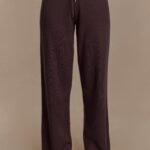Natalya Knit Wide Leg Pants - Dark Chocolate