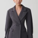 Wesley Structured Blazer - Charcoal Shadow