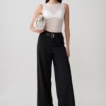 Arlo Wide Leg Suiting Trouser - Black