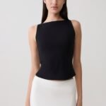 Nicolette Sleeveless Tank Top - Black
