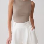 Nicolette Sleeveless Tank Top - Neutral