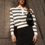 Philly Stripe Long Sleeve Knit Jumper - Ivory/Black
